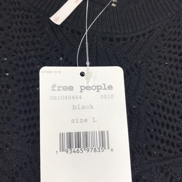 🎁 Free People Colette Scallop Neck Trim Knit Sweater - Picture 5 of 9